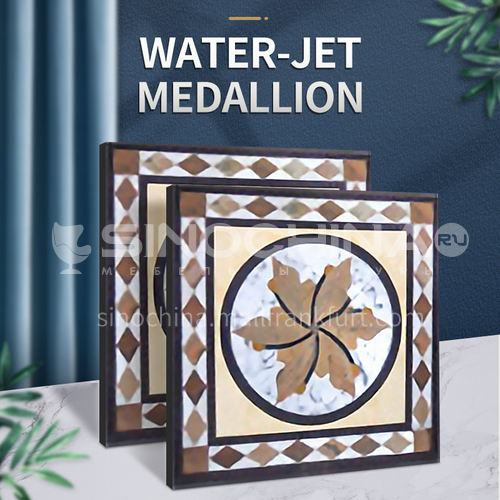 Modern high-end design natural marble stone medallion W-JS3093